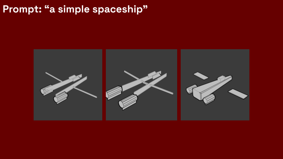 Failed or partial 3D generation example 2